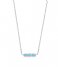 Ania HaieTurquoise Bar Necklace Silver